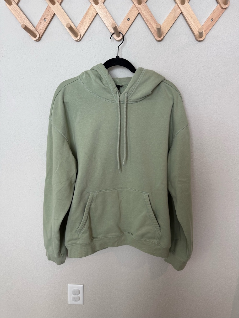 H&M Sage Green Pullover Hoodie